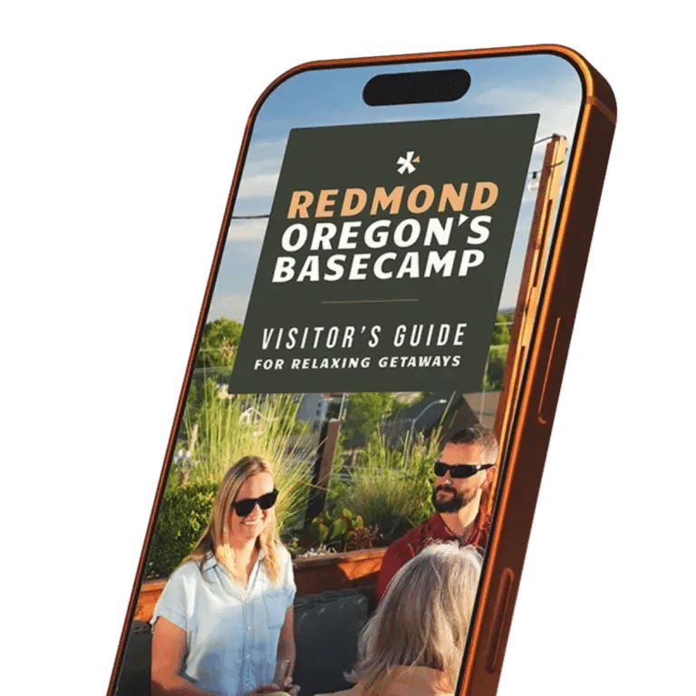 Redmond Visitor's Guide shown on a phone